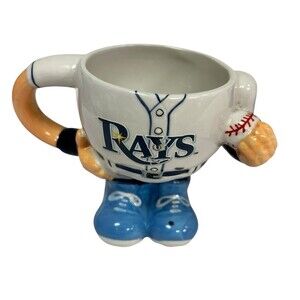 Tampa Bay Rays Team Beans Character Mug Cup Baseball Bat Handle MLB 2013